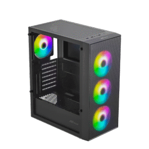 Ant Value VM40 ATX/M-ATX/ITX Gaming Cabinet Black 4X120mm Fans