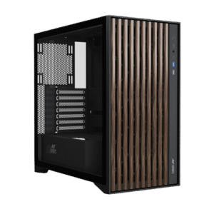 Ant Esports Zen Wood C3 Mid-TowerÂ ATX, Micro-ATX, Mini-ITX Black Cabinet 4x120mm