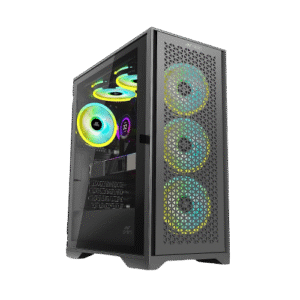 Ant Esports ICE-4000RGB Mid Tower Gaming Cabinet (Black)